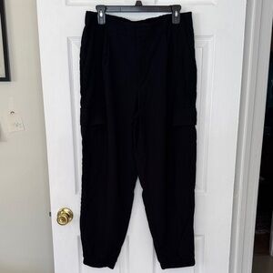 A New Day Women’s Relaxed Fit Súper Soft Cargo Joggers Sz 14 Color Black